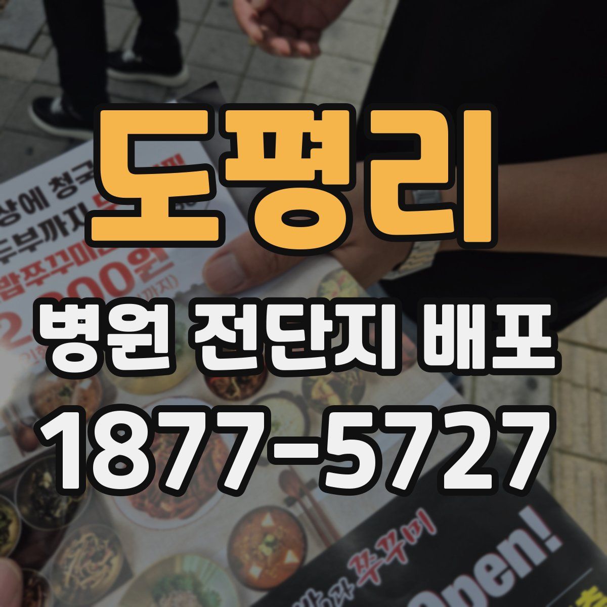 도평리 병원 전단지 배포