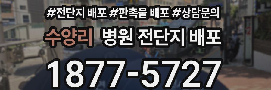 수양리 병원 전단지 배포
