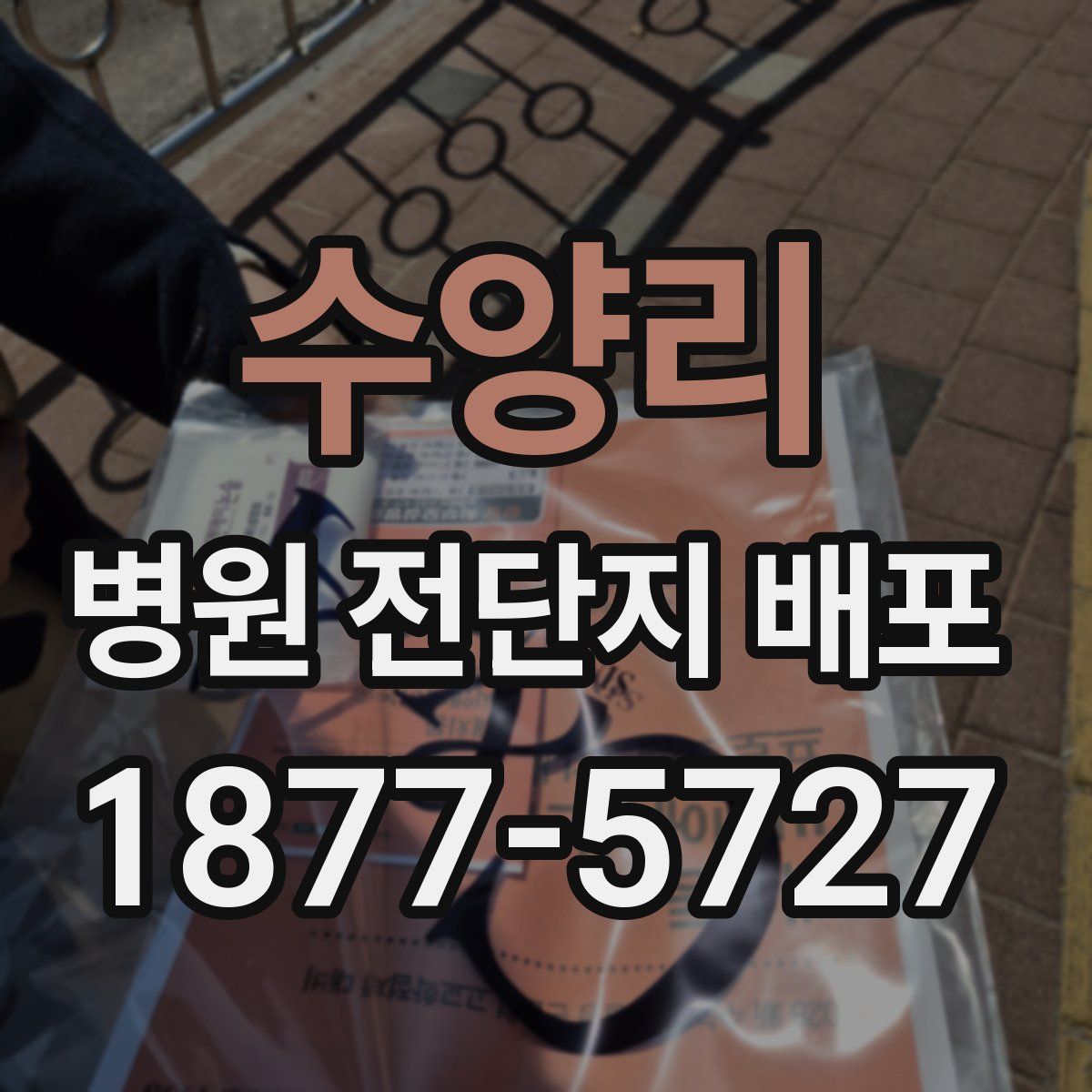 수양리 병원 전단지 배포