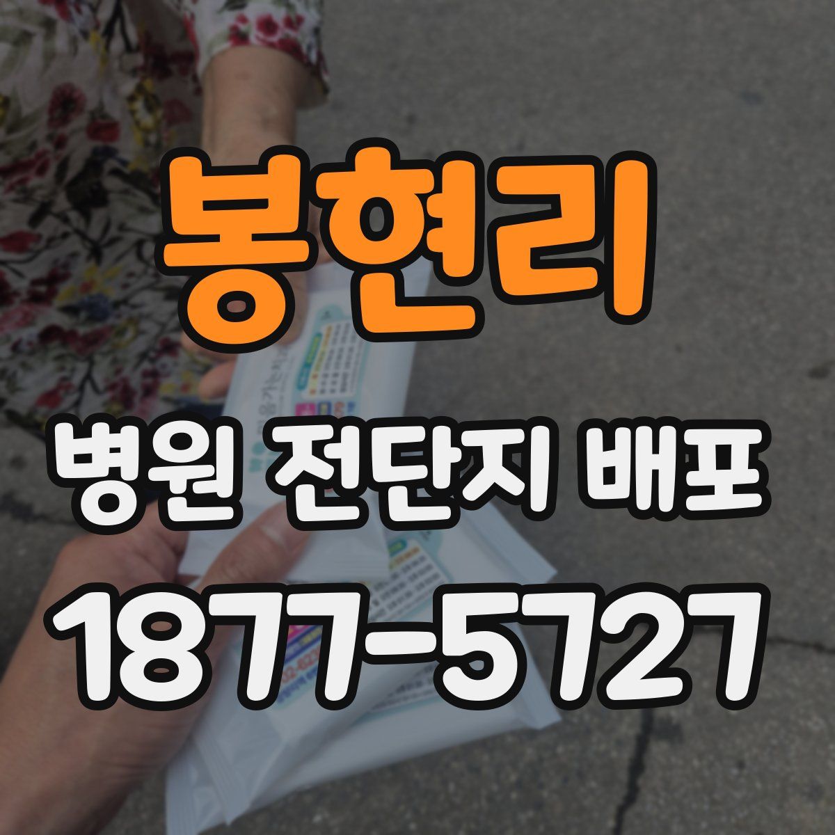 봉현리 병원 전단지 배포