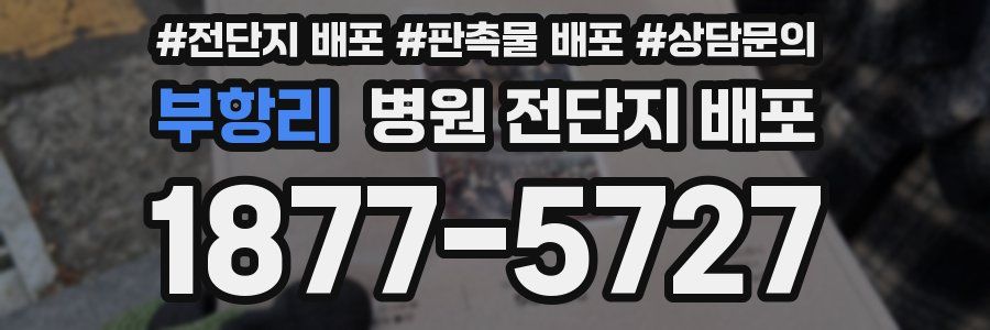 부항리 병원 전단지 배포