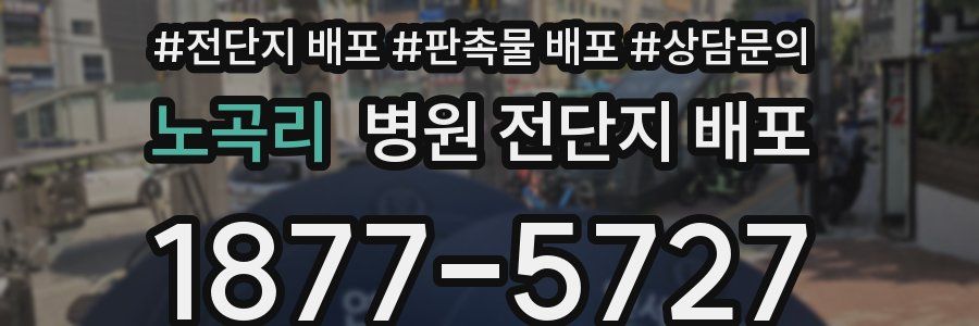 노곡리 병원 전단지 배포