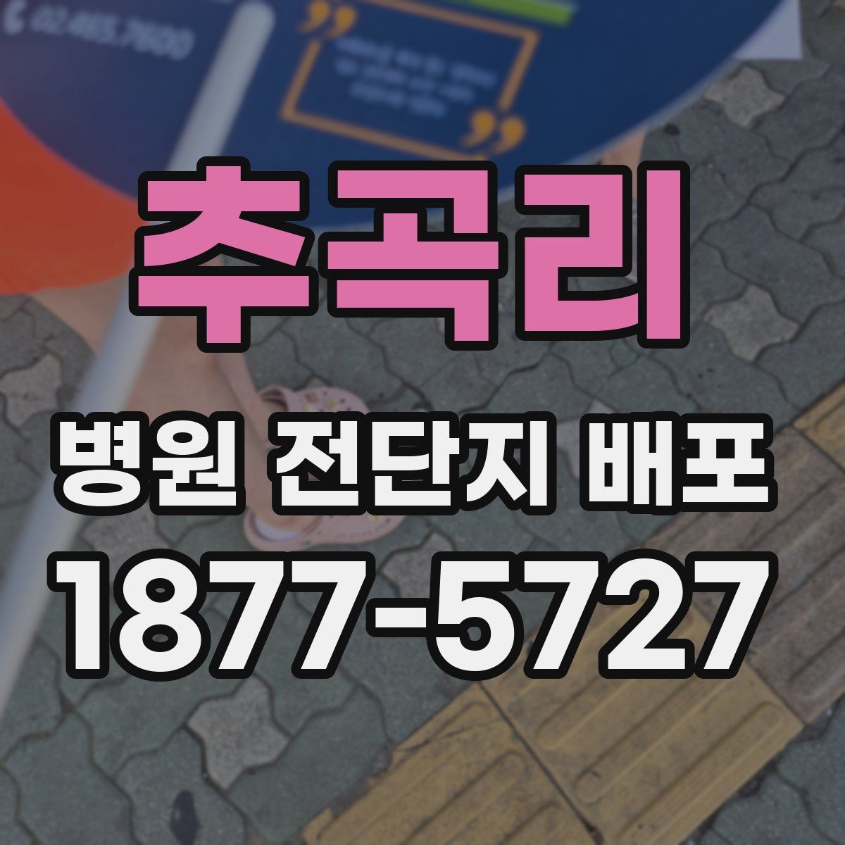 추곡리 병원 전단지 배포