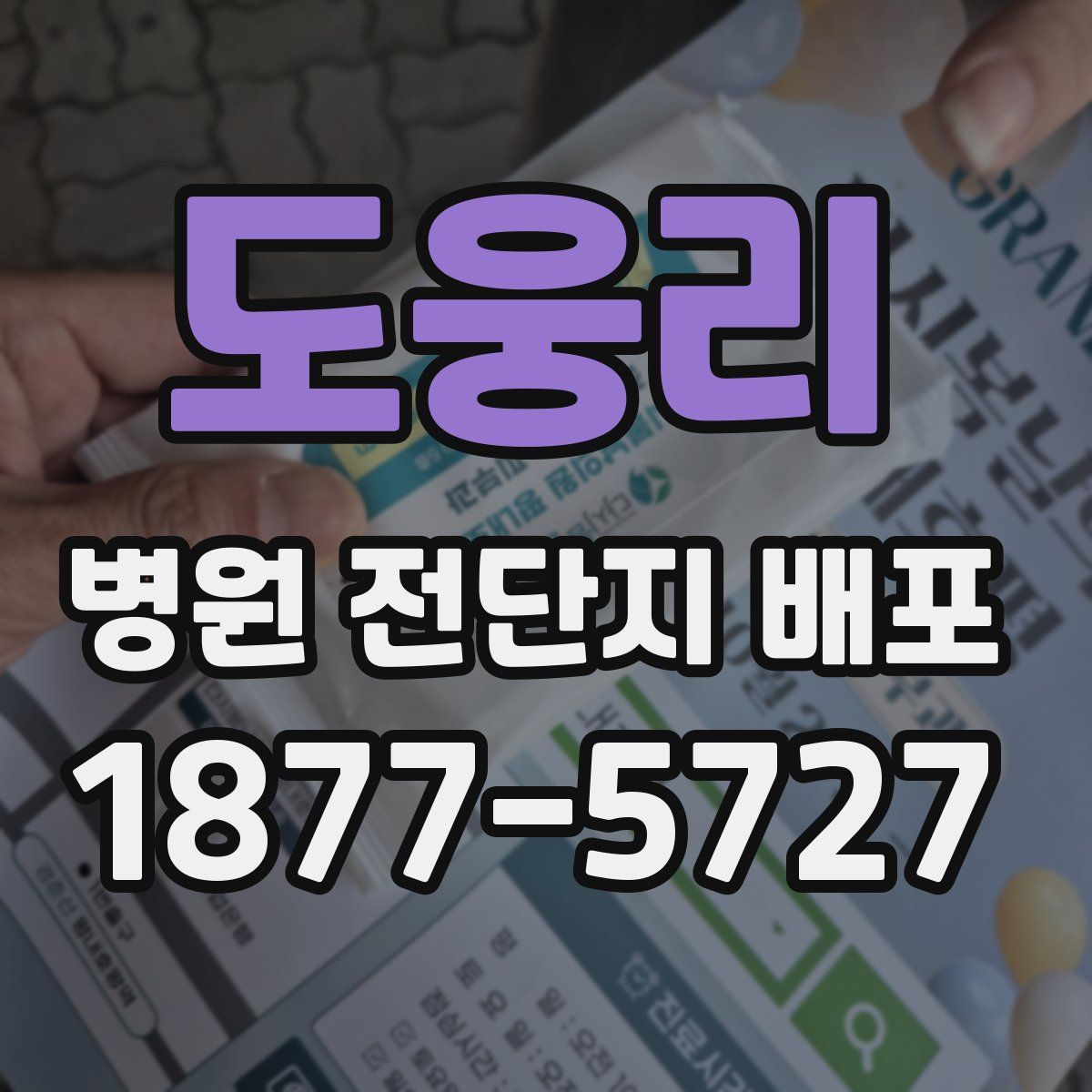도웅리 병원 전단지 배포