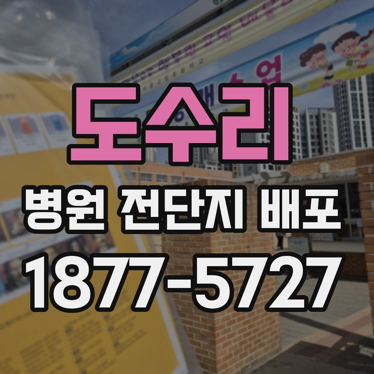 도수리 병원 전단지 배포