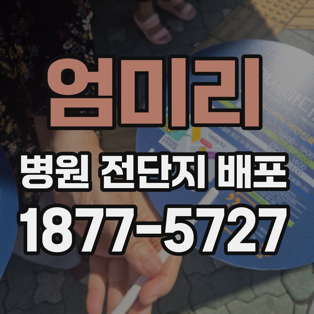엄미리 병원 전단지 배포
