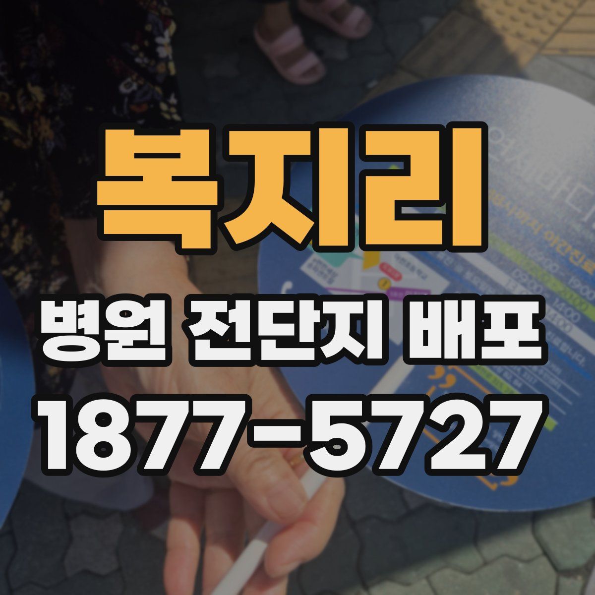 복지리 병원 전단지 배포