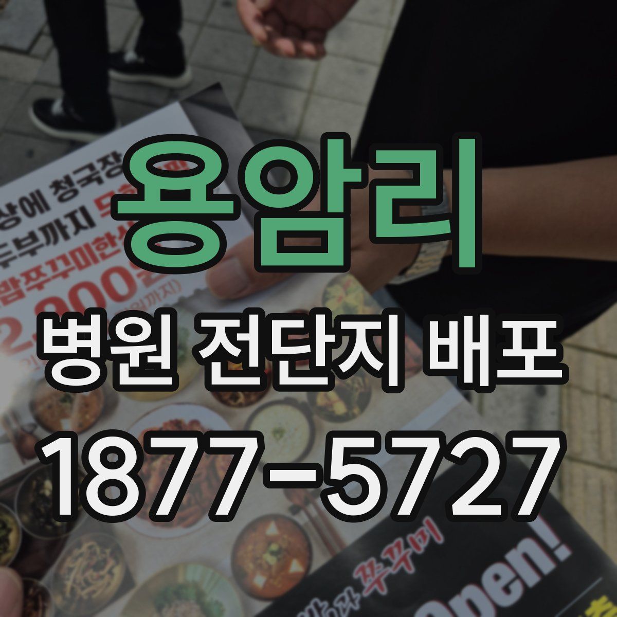 용암리 병원 전단지 배포