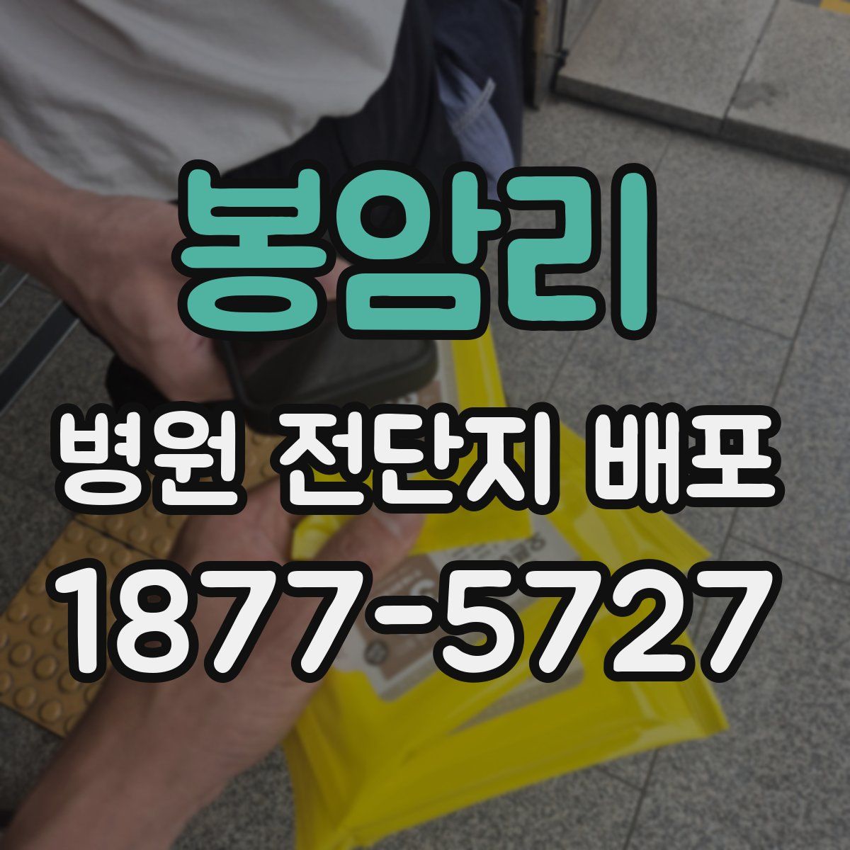 봉암리 병원 전단지 배포