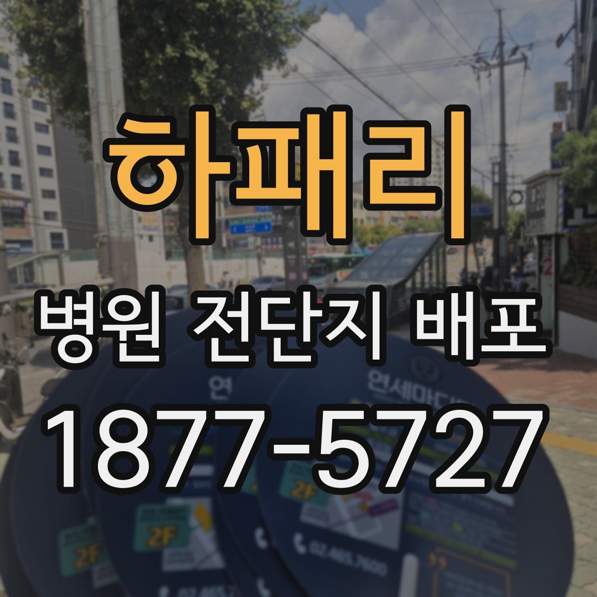 하패리 병원 전단지 배포