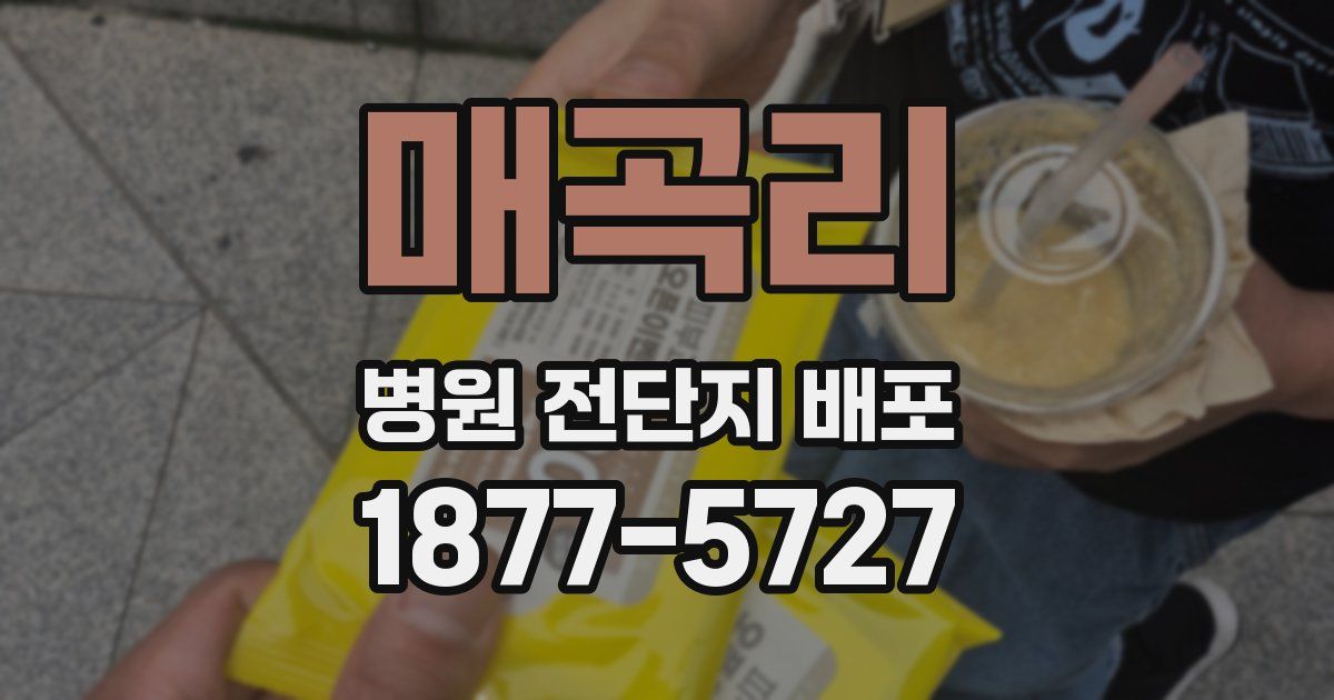 매곡리 병원 전단지 배포