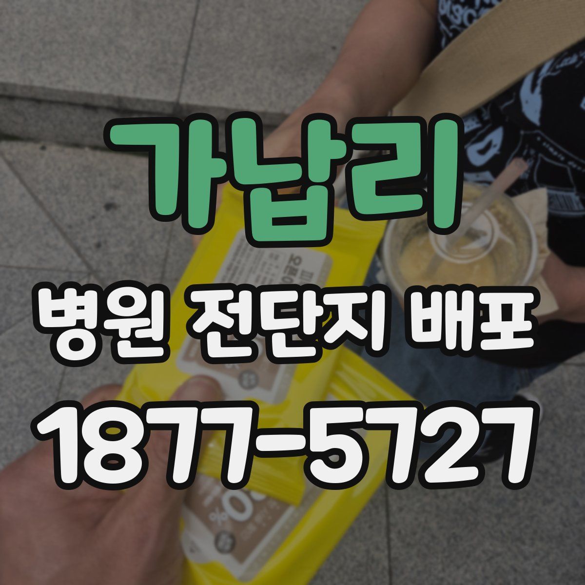 가납리 병원 전단지 배포