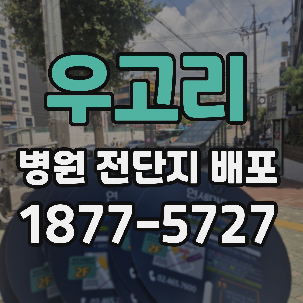 우고리 병원 전단지 배포