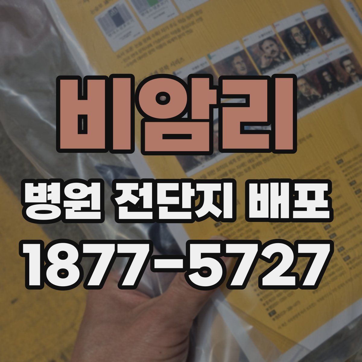 비암리 병원 전단지 배포