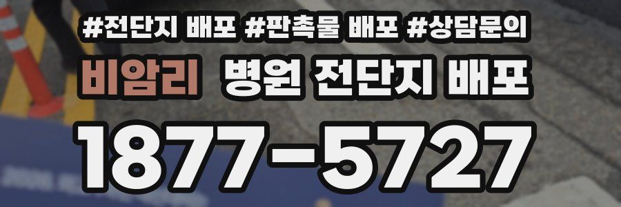 비암리 병원 전단지 배포