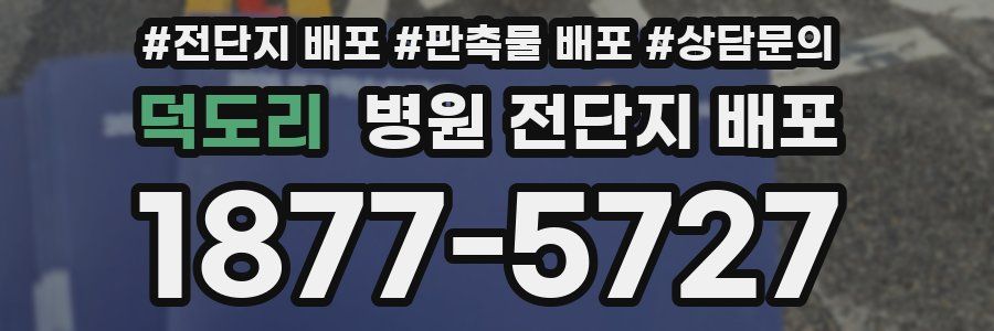 덕도리 병원 전단지 배포