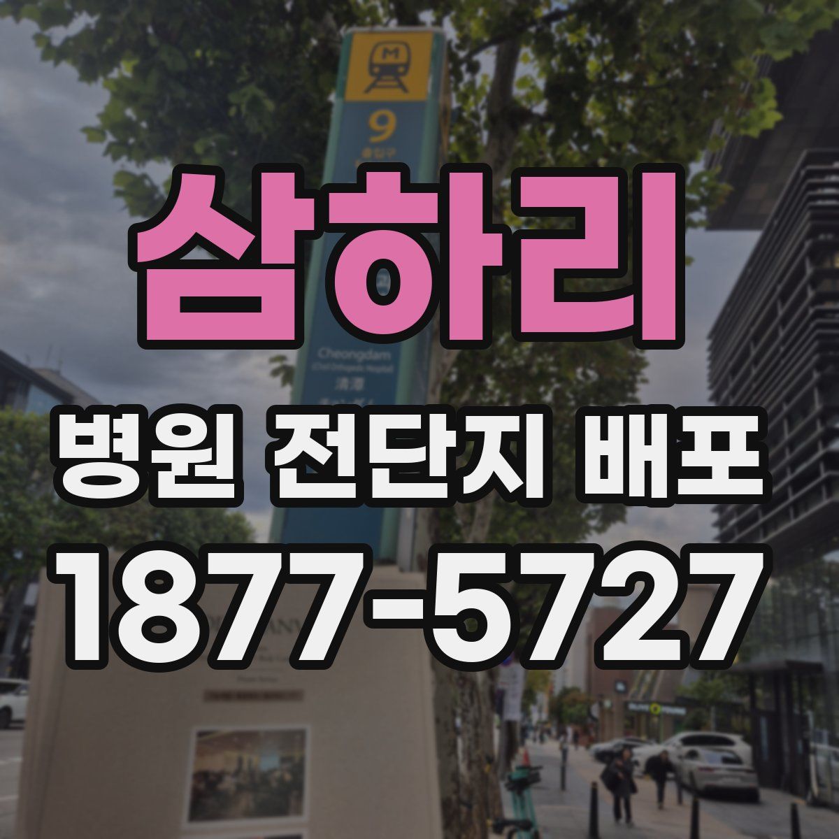 삼하리 병원 전단지 배포