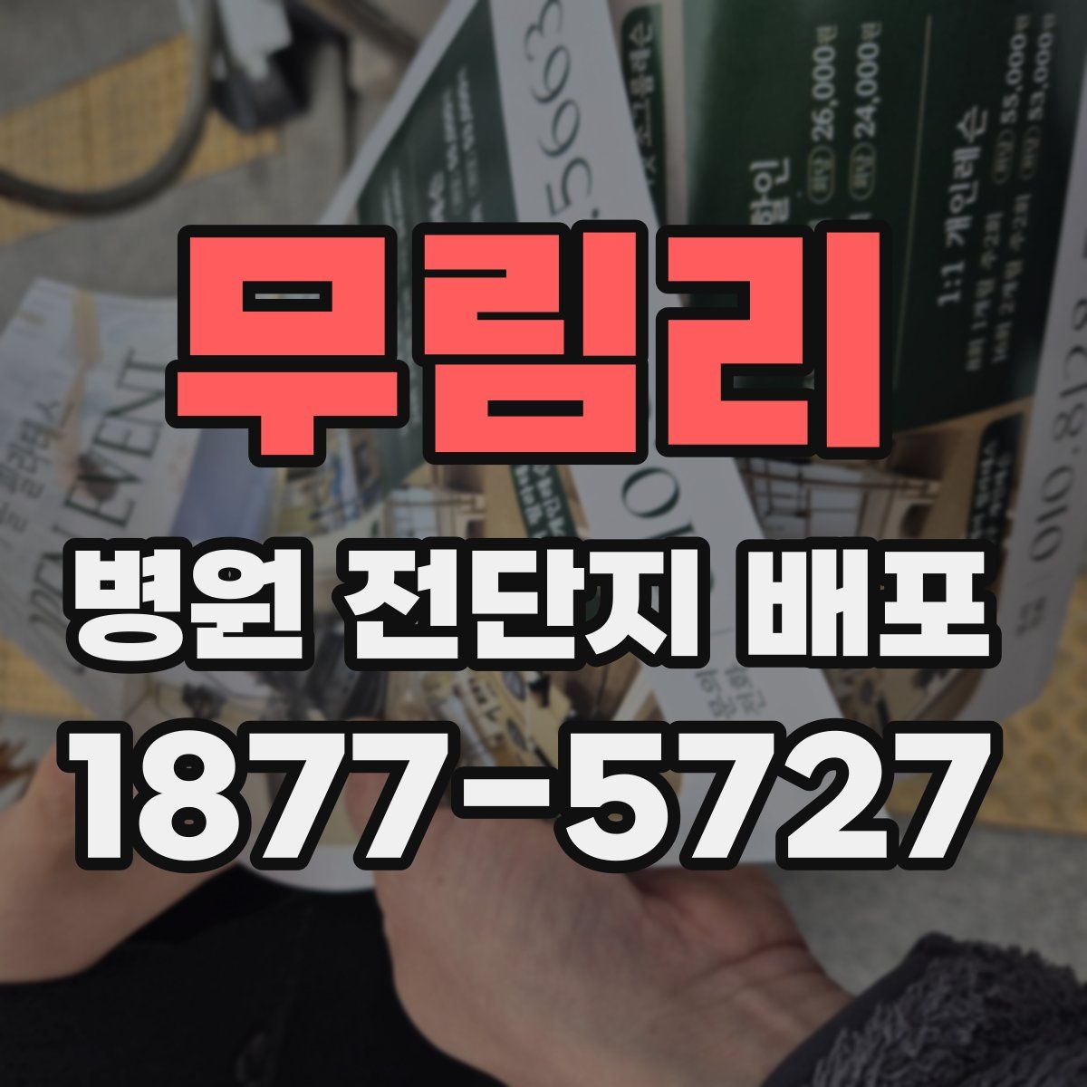 무림리 병원 전단지 배포