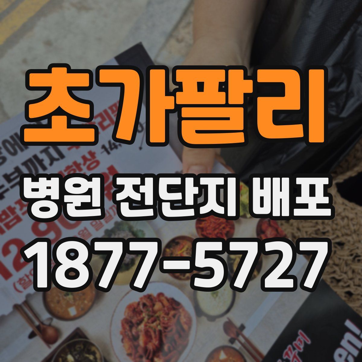 초가팔리 병원 전단지 배포