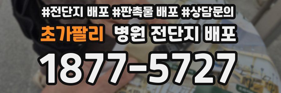 초가팔리 병원 전단지 배포