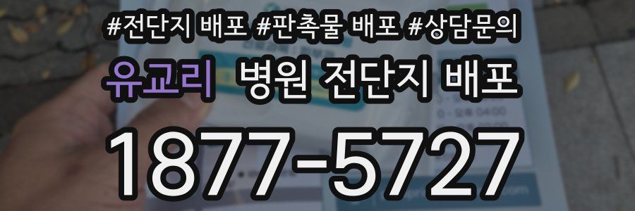유교리 병원 전단지 배포