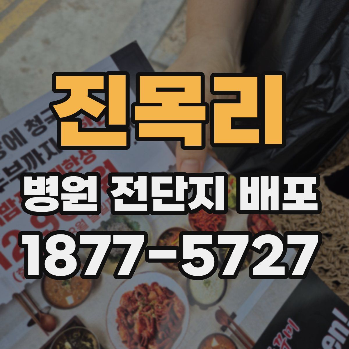 진목리 병원 전단지 배포