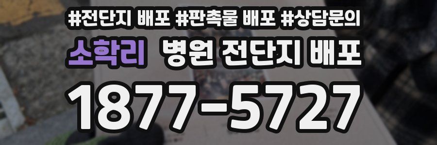소학리 병원 전단지 배포