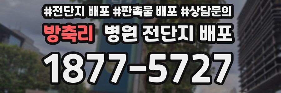 방축리 병원 전단지 배포