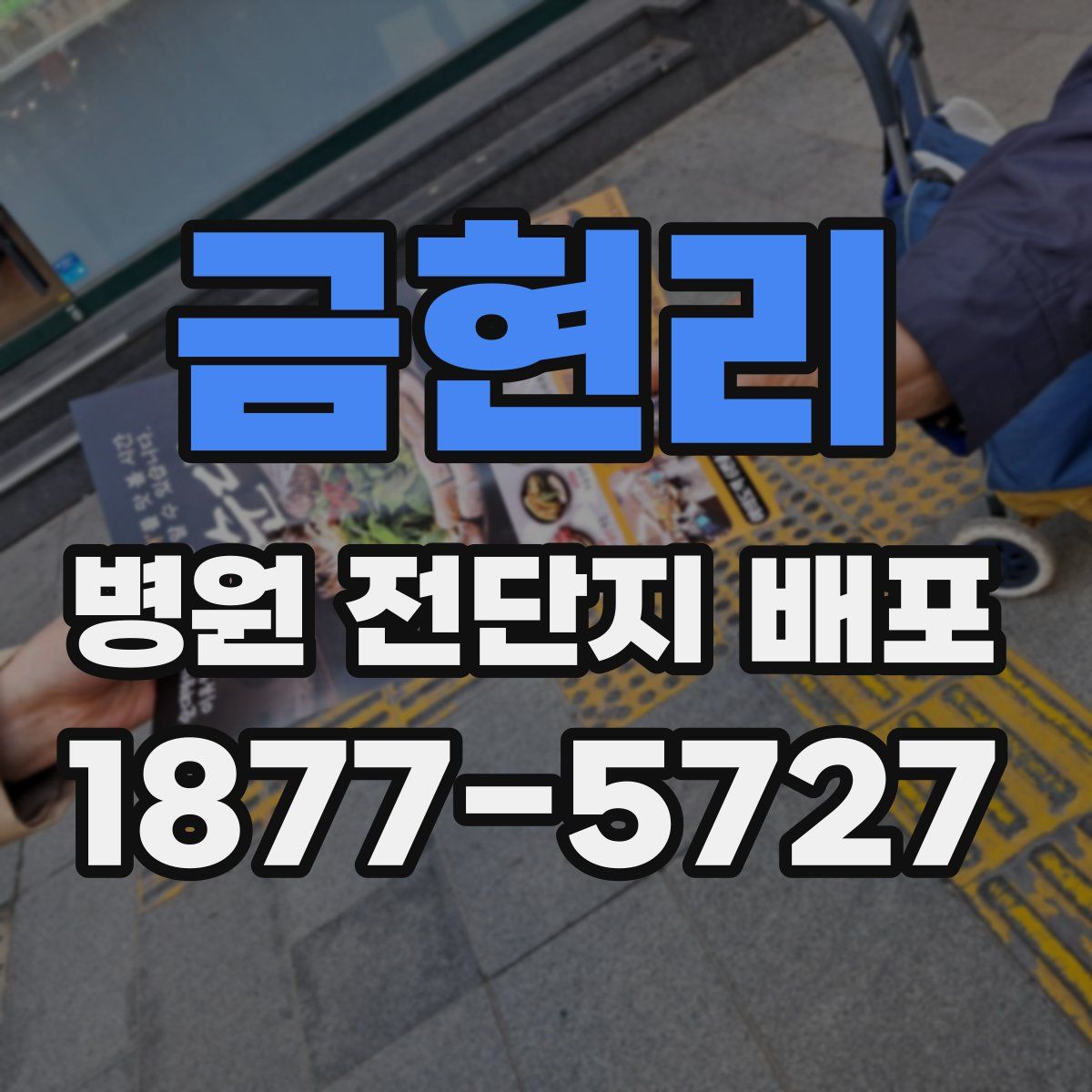 금현리 병원 전단지 배포