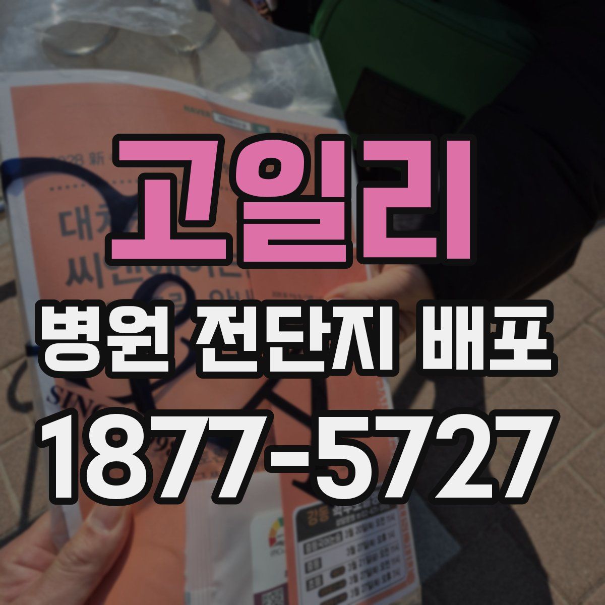 고일리 병원 전단지 배포