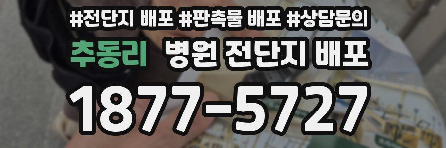 추동리 병원 전단지 배포