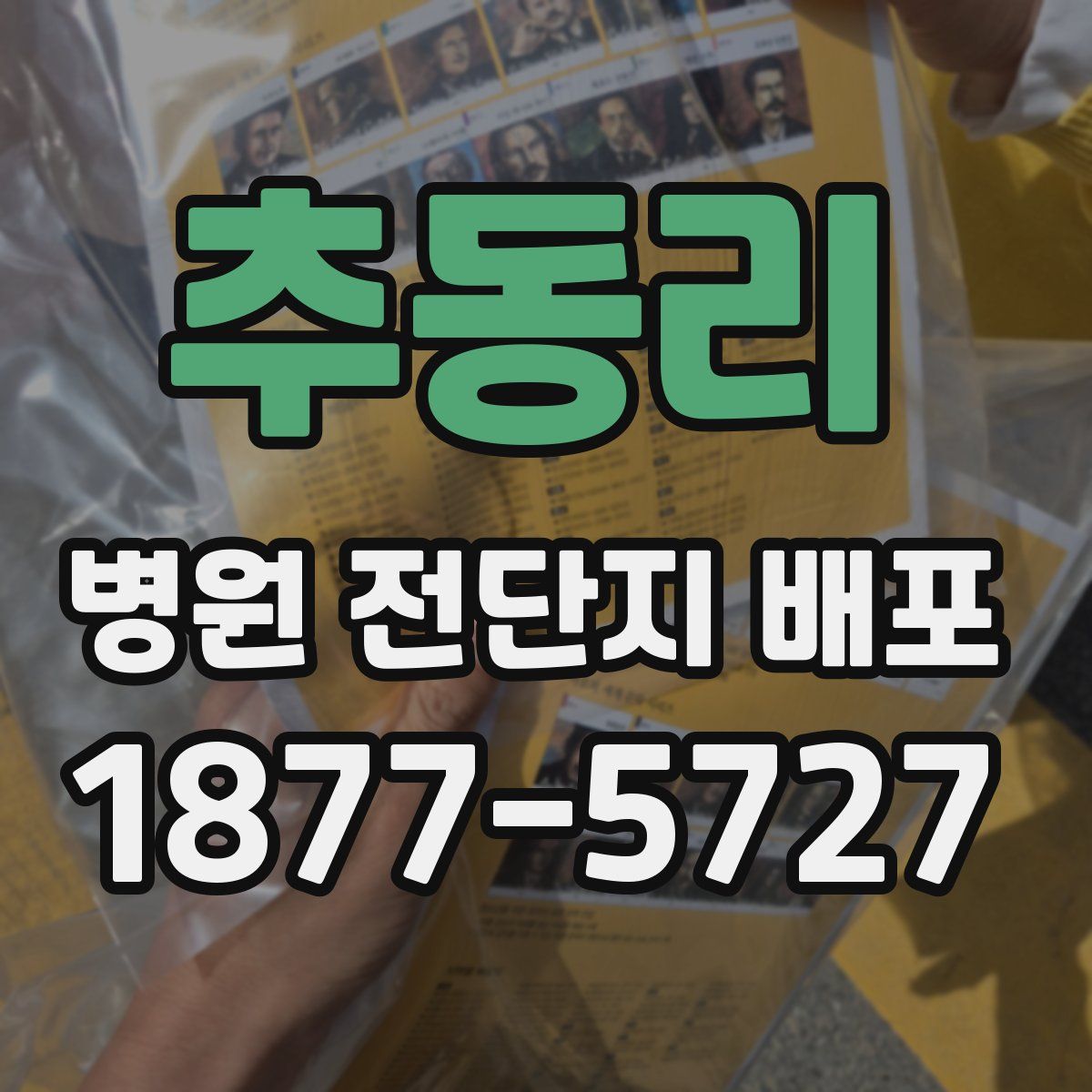 추동리 병원 전단지 배포