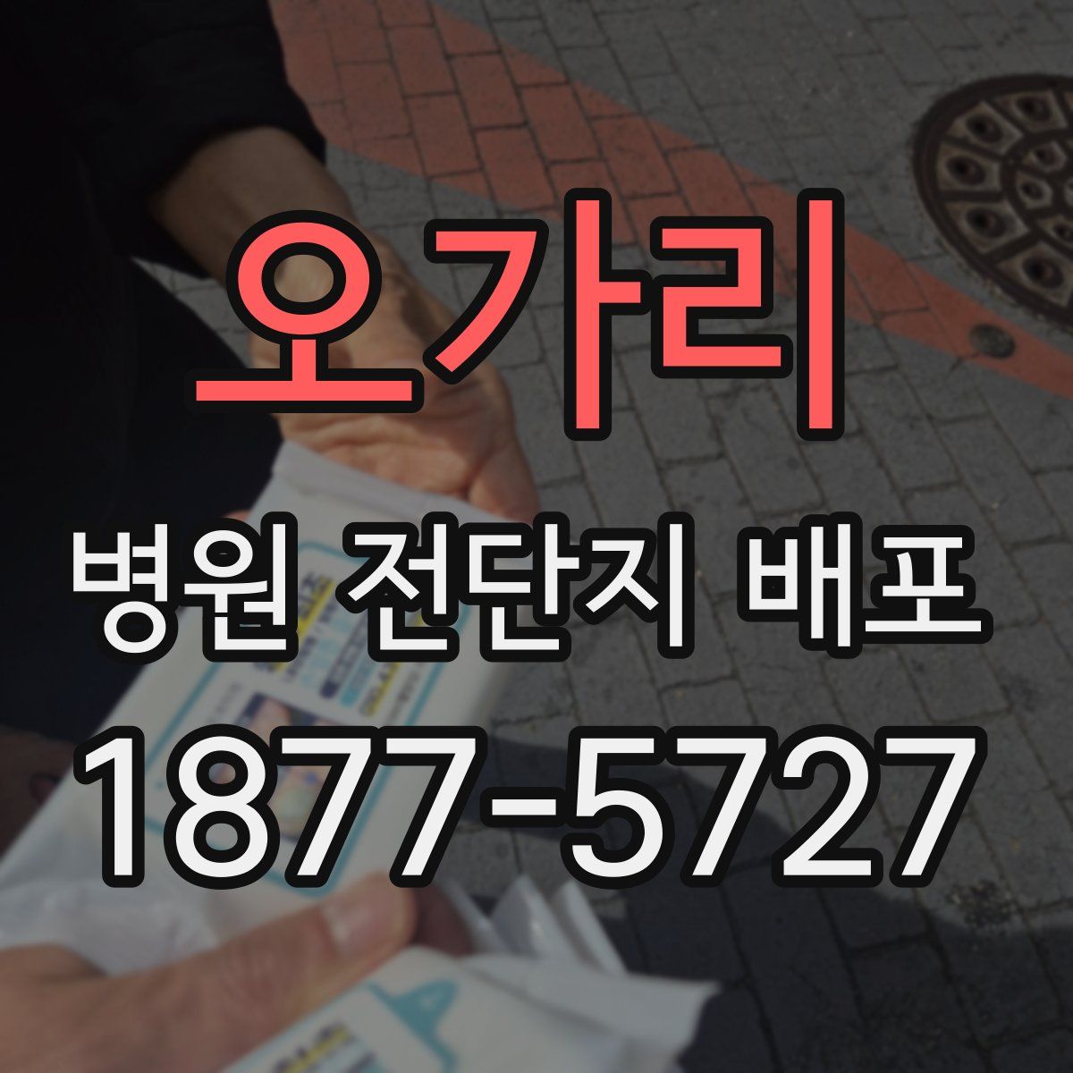 오가리 병원 전단지 배포