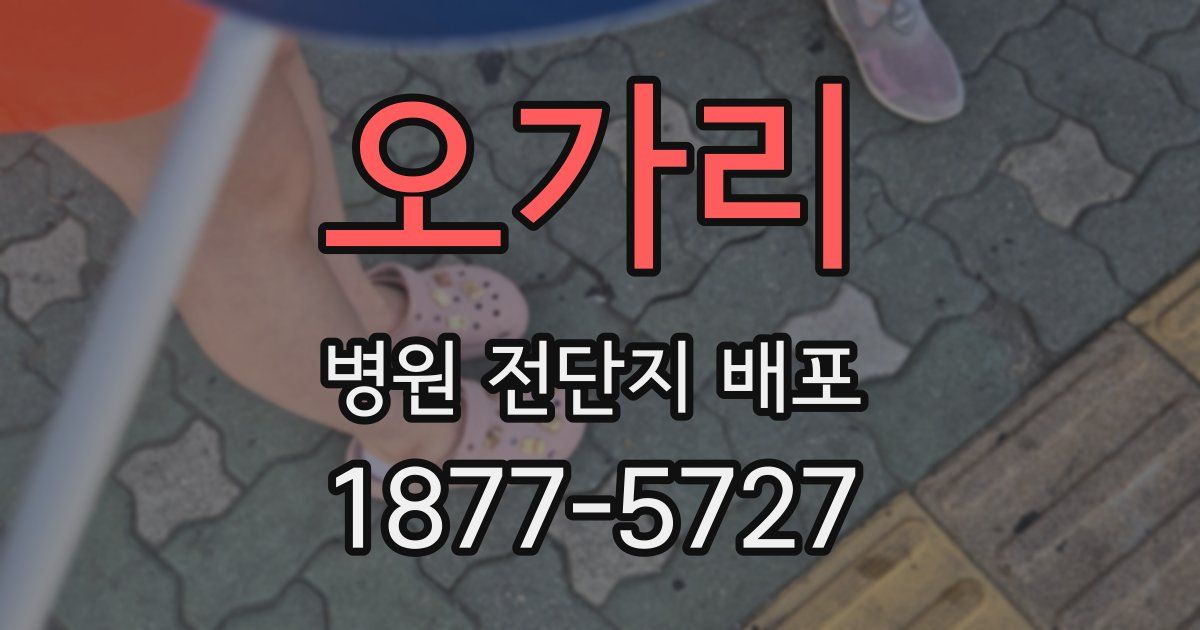 오가리 병원 전단지 배포