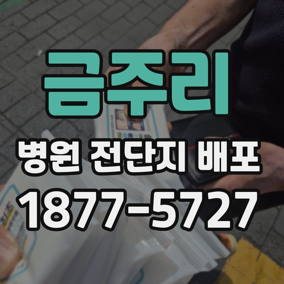 금주리 병원 전단지 배포