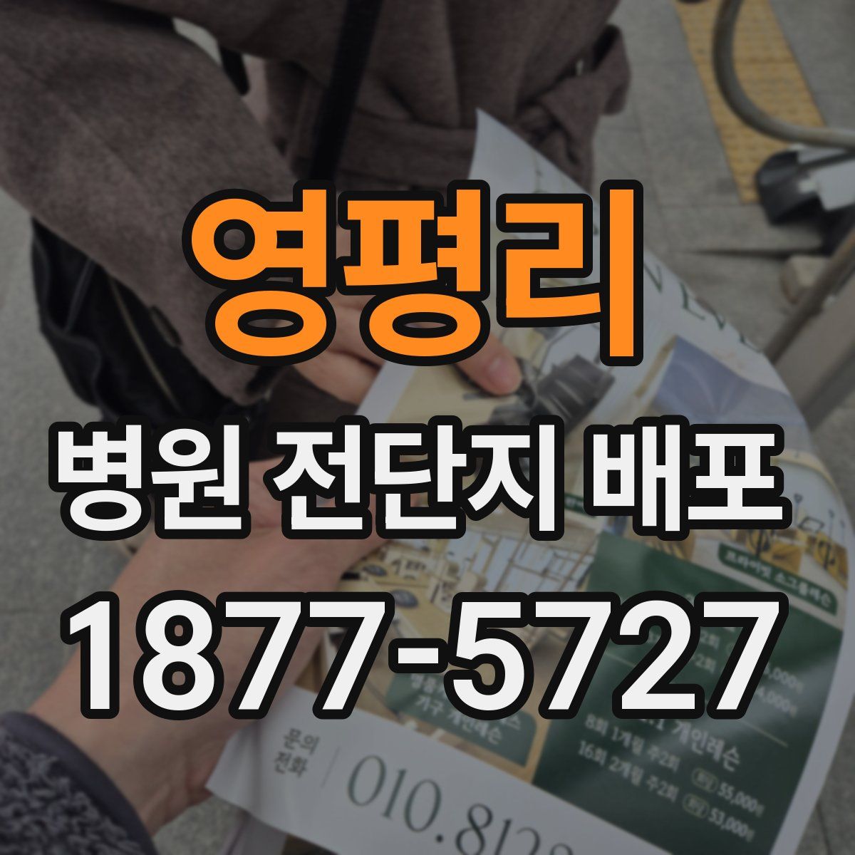 영평리 병원 전단지 배포