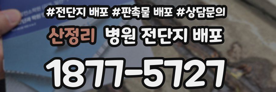 산정리 병원 전단지 배포