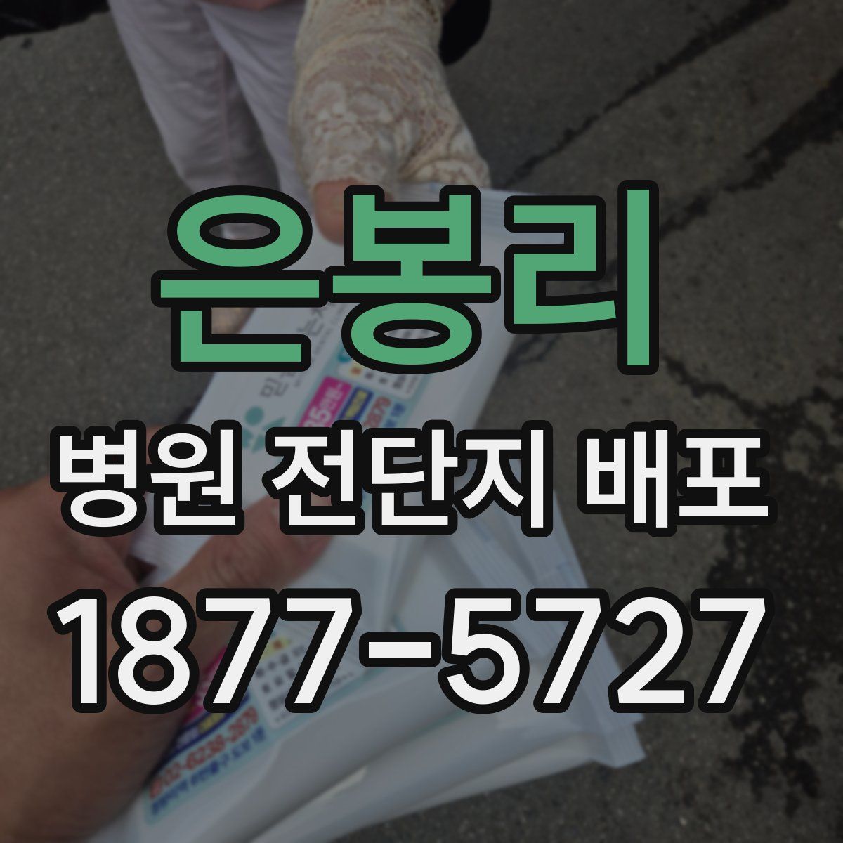 은봉리 병원 전단지 배포