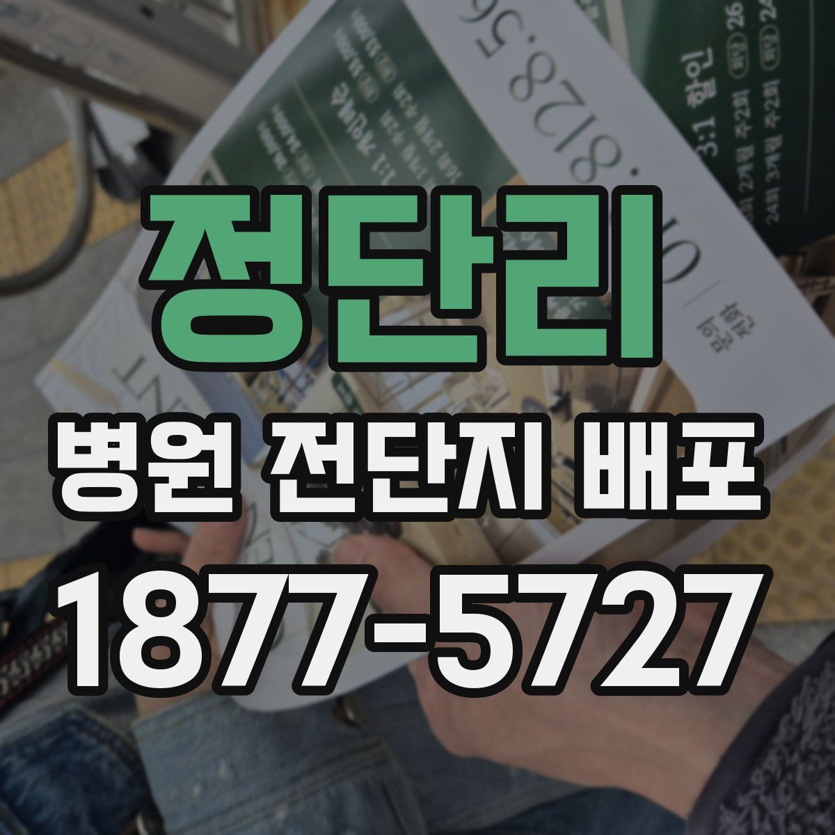 정단리 병원 전단지 배포
