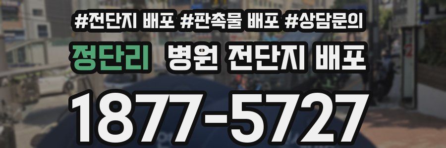 정단리 병원 전단지 배포