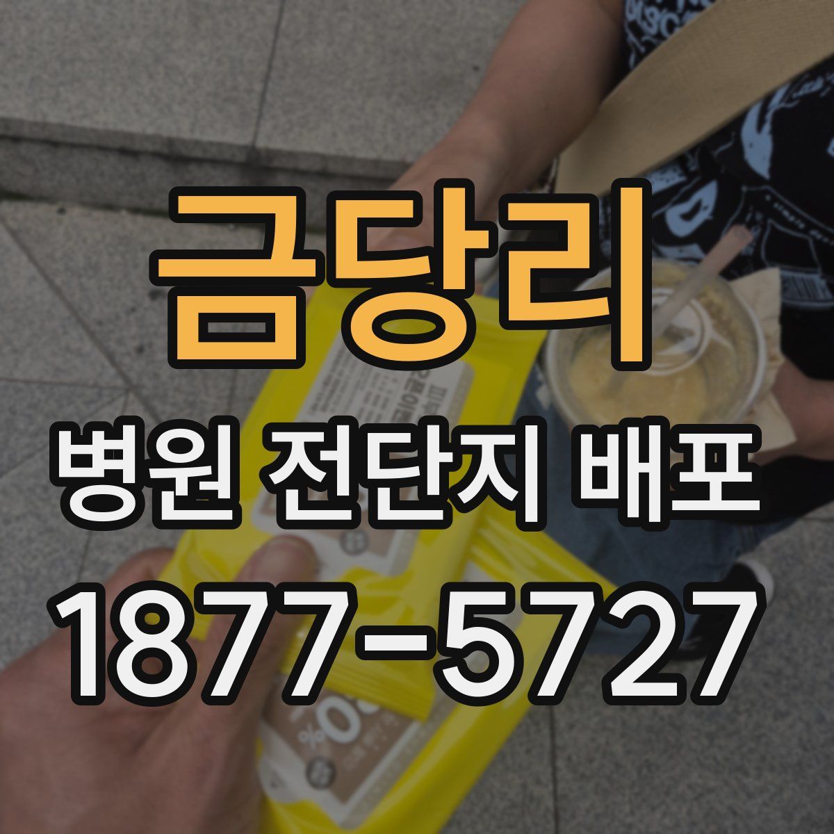 금당리 병원 전단지 배포