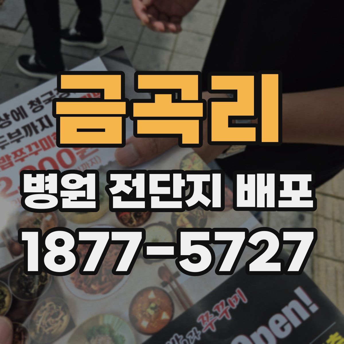 금곡리 병원 전단지 배포
