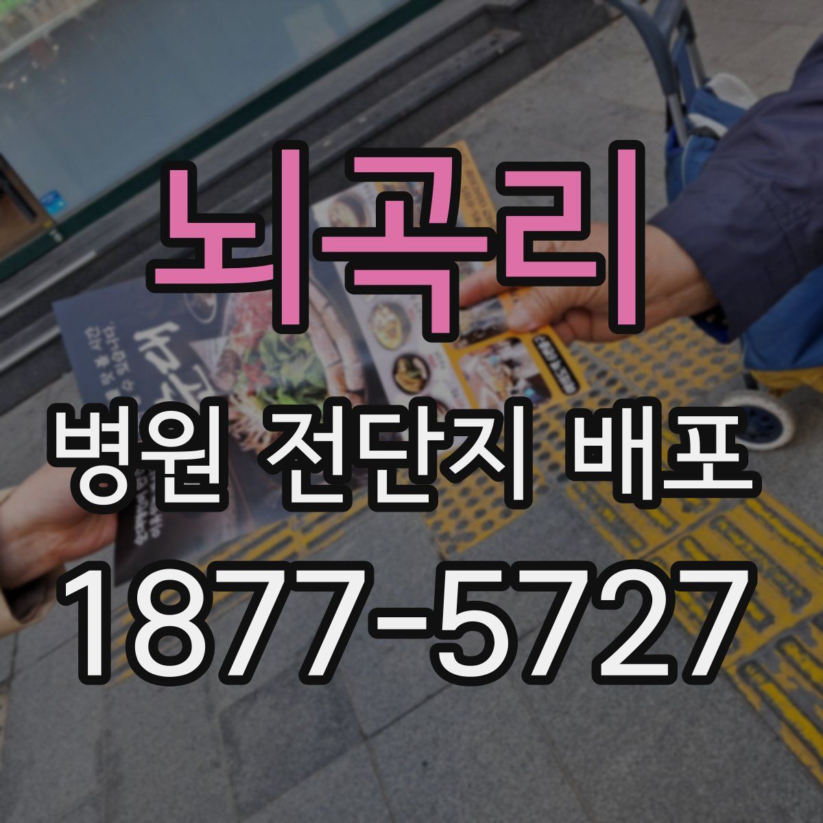 뇌곡리 병원 전단지 배포