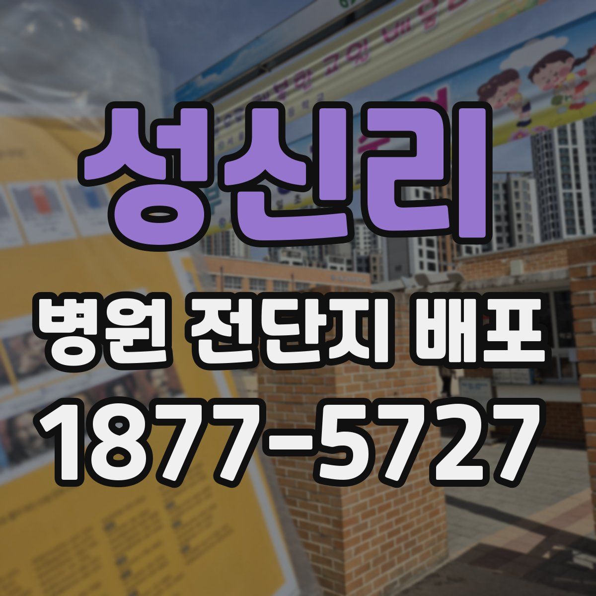 성신리 병원 전단지 배포