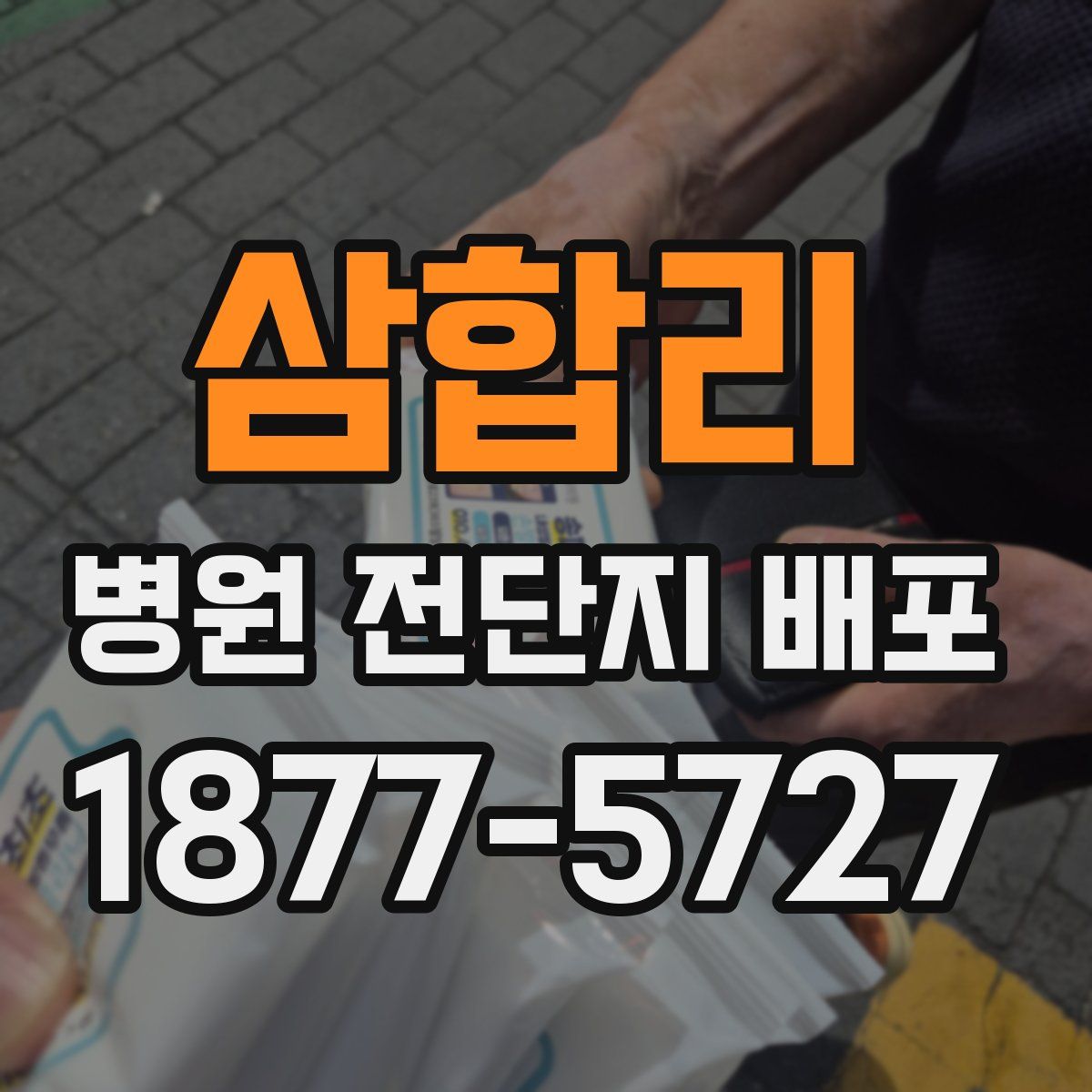 삼합리 병원 전단지 배포