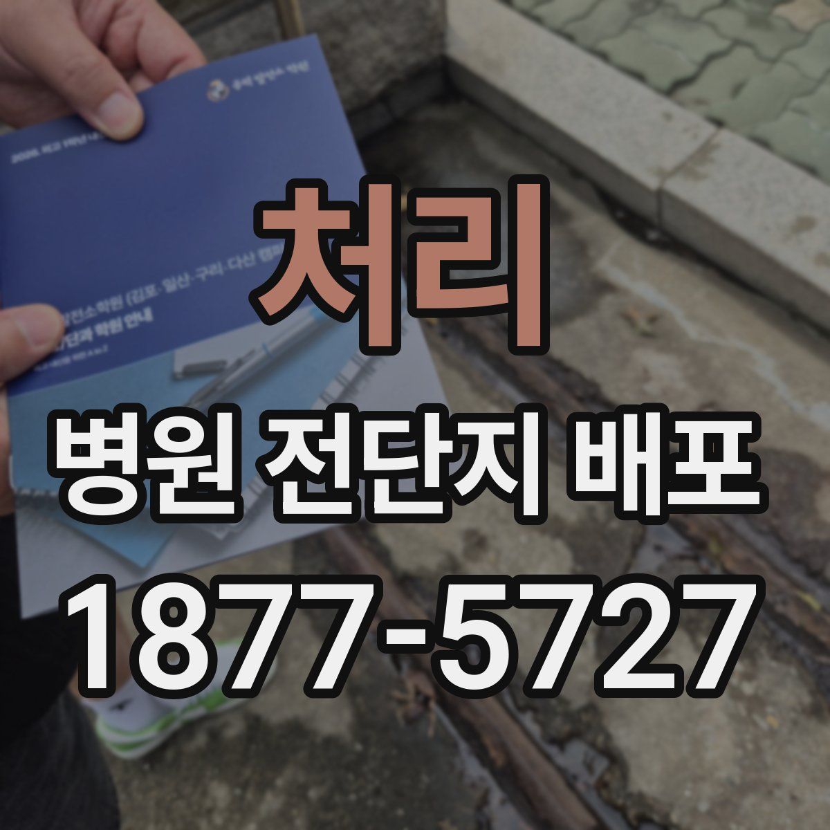 처리 병원 전단지 배포