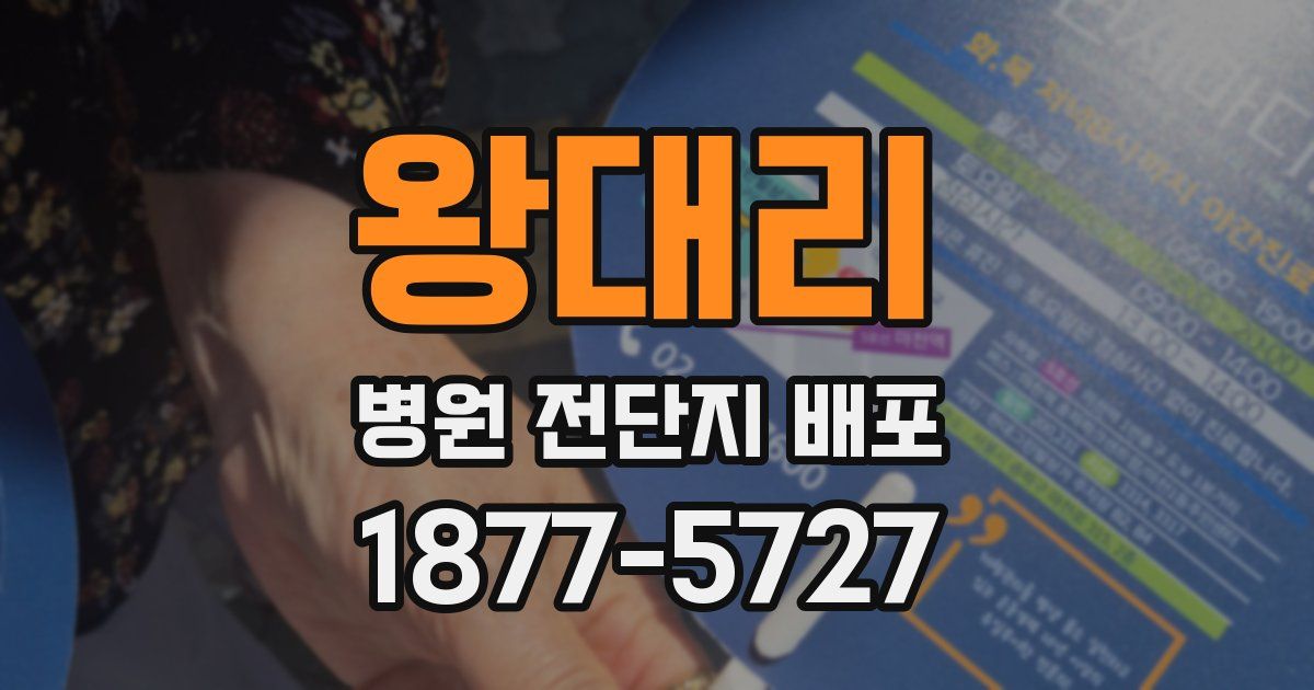 왕대리 병원 전단지 배포