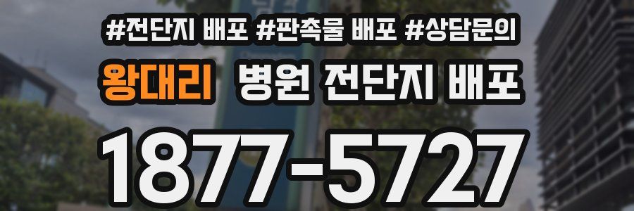 왕대리 병원 전단지 배포
