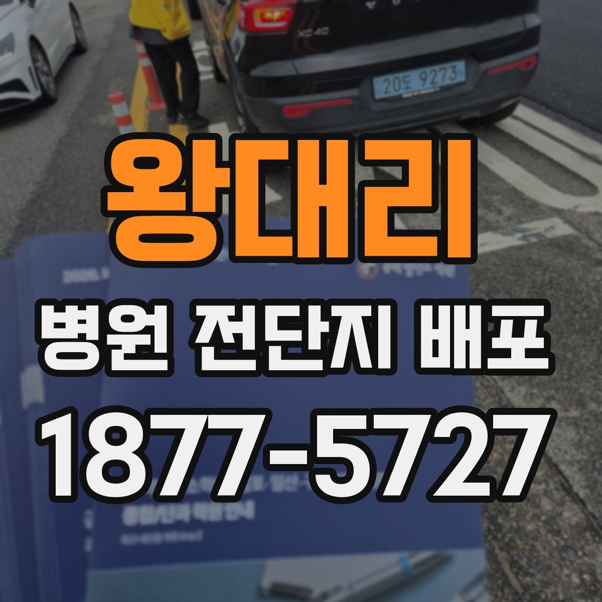 왕대리 병원 전단지 배포