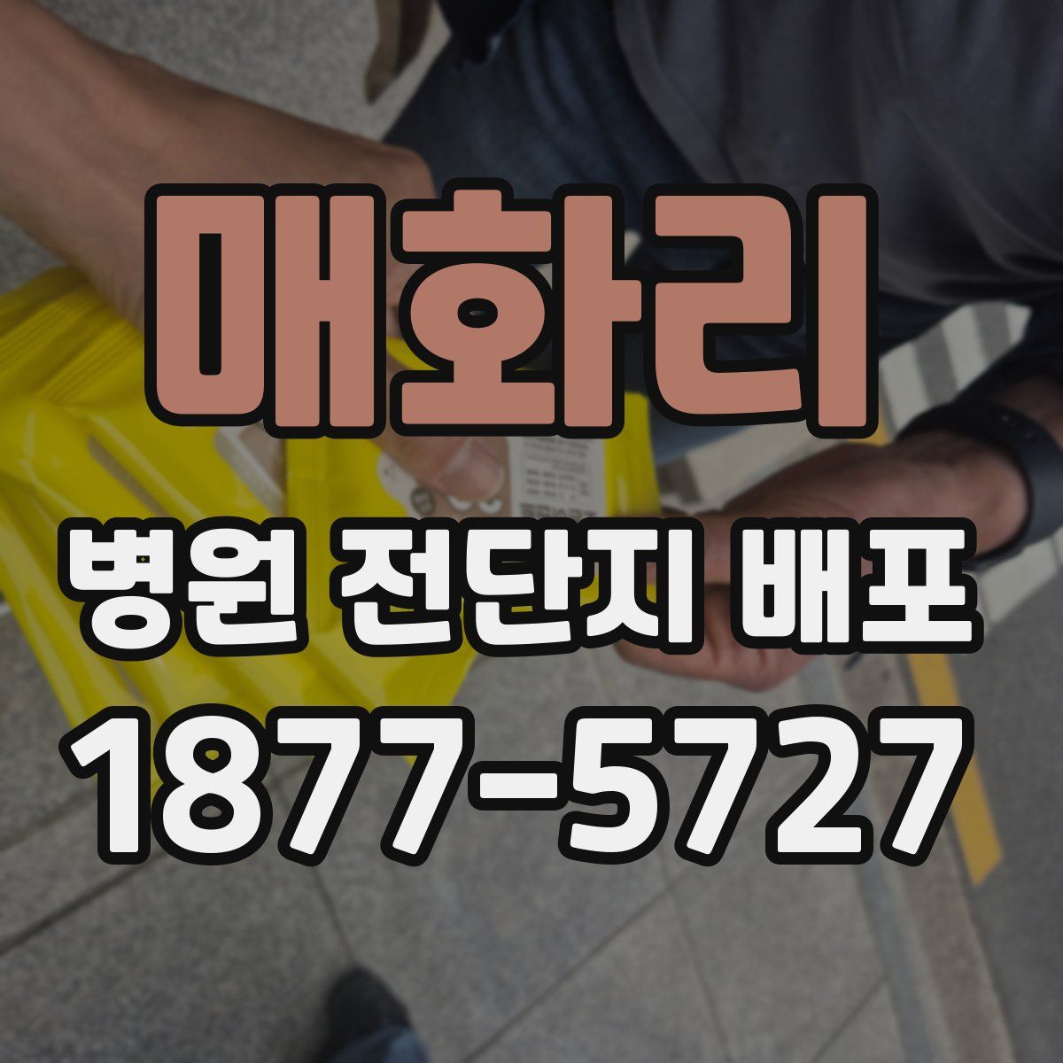매화리 병원 전단지 배포